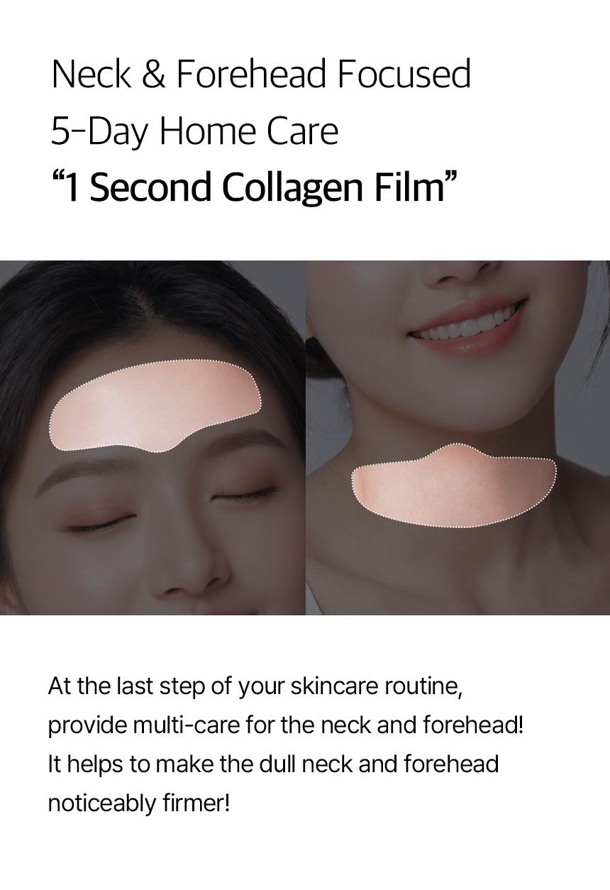 [mixsoon Official Shop] Melting Collagen Neck & Forehead Film 5ea - Smooth & Firm Collagen Neck & Forehead Film, Korean Skincare for Glass Skin