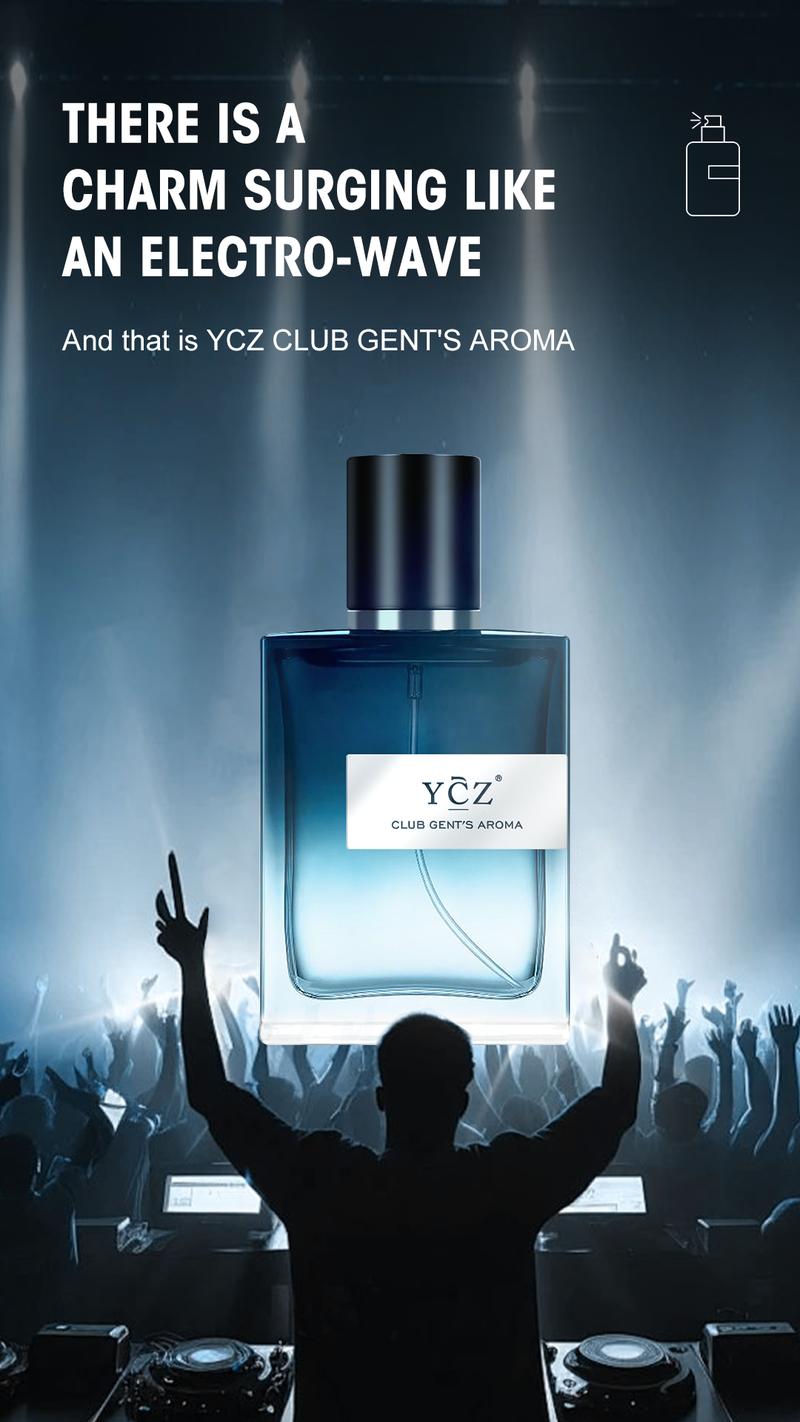 YCZ Club Gent's Aroma Men's Perfume 100ml Long Lasting Cologne Eau De Toilette Edp Spray for Nightclub Enthusiasts Bold Electric Scent