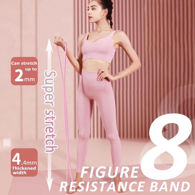 TYGLOBAL Figure 8 Resistance Band for Women – TPE 8-Shaped Exercise Band for Arm & Chest Training, Yoga, Gym Fitness, Muscle Toning and Stretching Equipment