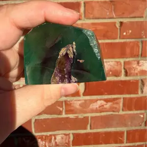Green and Purple Fluorite gusher