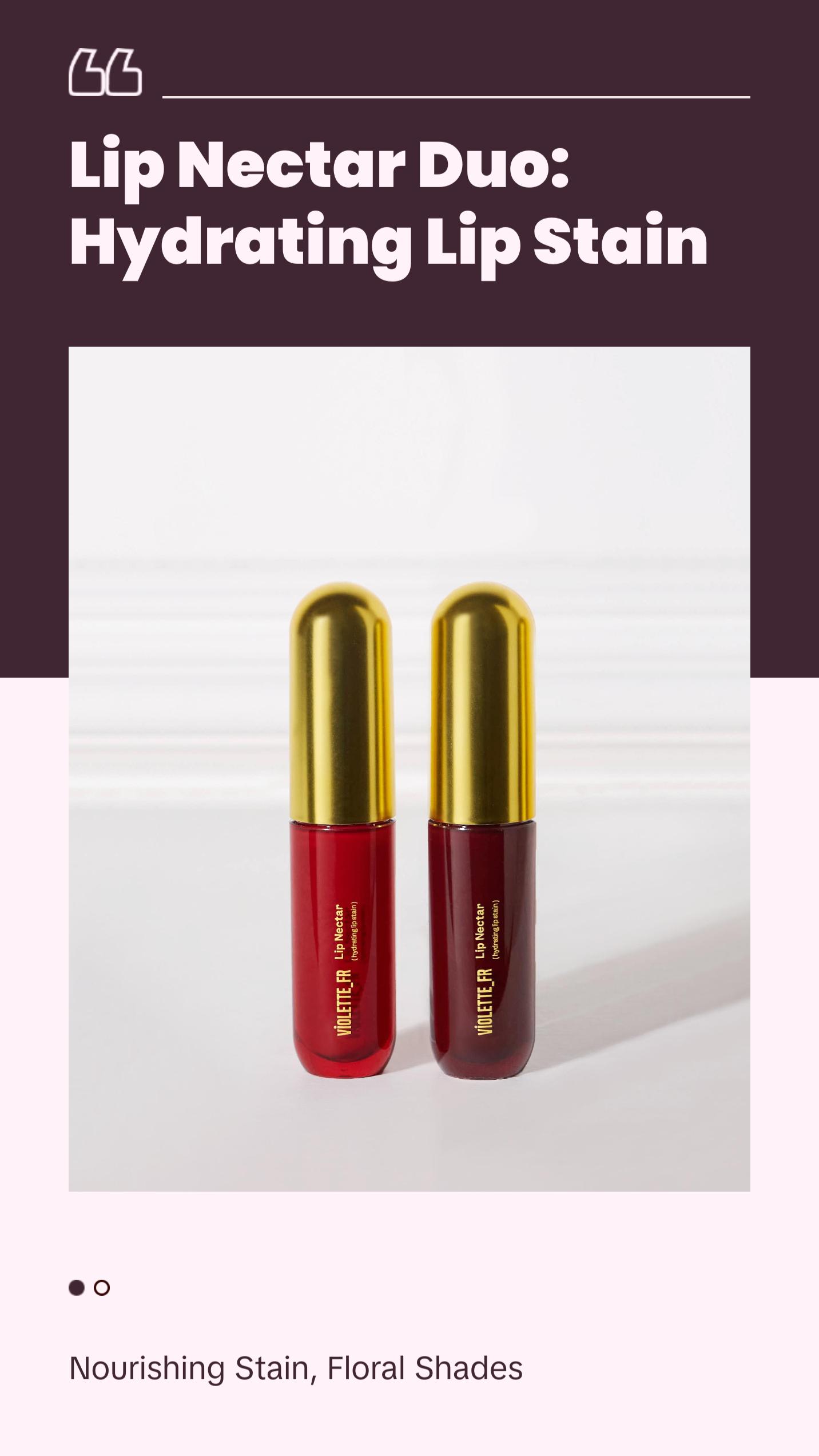 VIOLETTE_FR Lip Nectar Duo - Hydrating Lip Stain