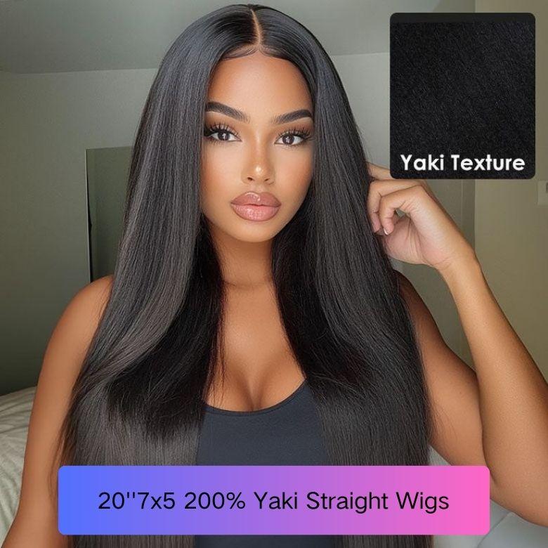 20''-28'' Wig LIVE Sale! 7x5/13x4 Put on and Go Glueless Human Hair Wig End of Year Crazy Sale Limited Stock Selling Out Fast