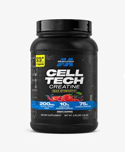 Cell-Tech is the ultimate creatine formula, powered by a blend of ingredients scientifically shown to pack on 3.3 lbs. of lean muscle in just 7 days.
