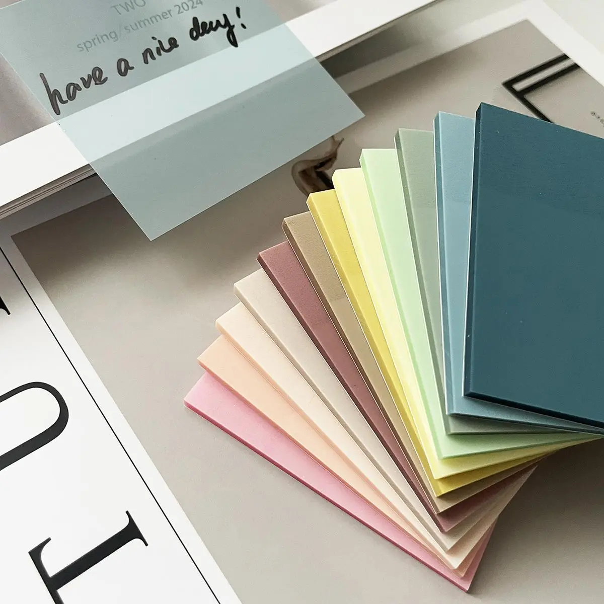 Transparent Sticky Note, Sticky Notes Set 12pcs/set Waterproof Self-adhesive Translucent Sticky Note Pad, Sticky Note for Home School Office Office Supplies
