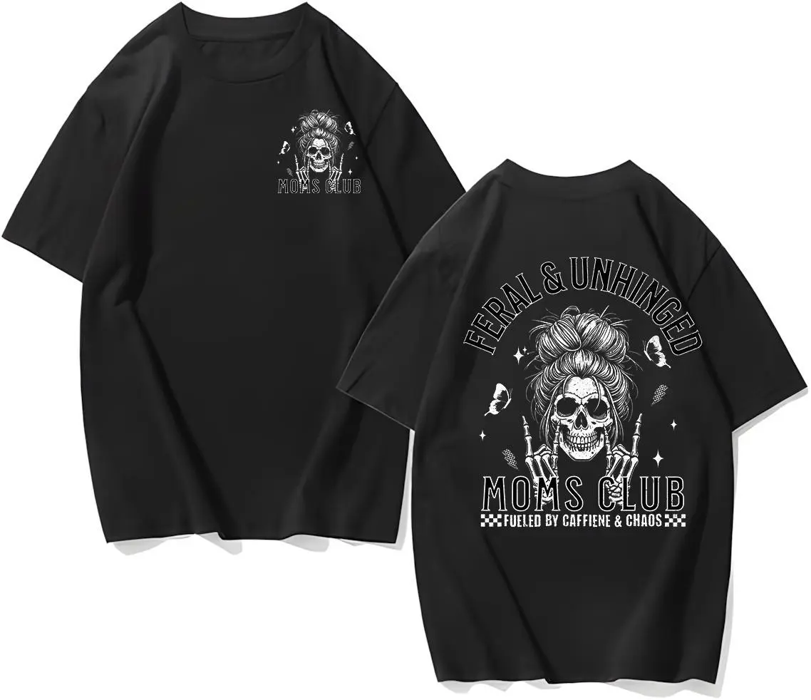 Edgy Skeleton Mom Graphic T-Shirt, Gothic Chaos Mom Hoodie, Alternative Mom Sweatshirt, Funny Gift for Mothers