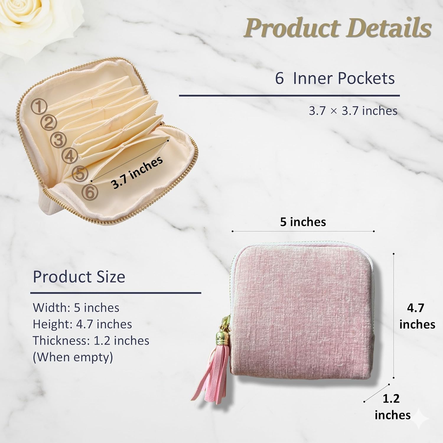 2026 New Travel Jewelry Case, Valentine's Gifts for Women, Portable Organizer for Rings, Bracelets, & Bangles with Tassel Zipper, Elegant Jewelry Roll for Journey, Crystal Jewelry Storage Pouch, Mini, Organized Pockets 2026 New Travel Jewelry Case, Valentine's Gifts for Women, Portable Organizer for Rings, Bracelets, & Bangles with Tassel Zipper, Elegant Jewelry Roll for Journey, Crystal Jewelry Storage Pouch, Mini, Organized Pockets