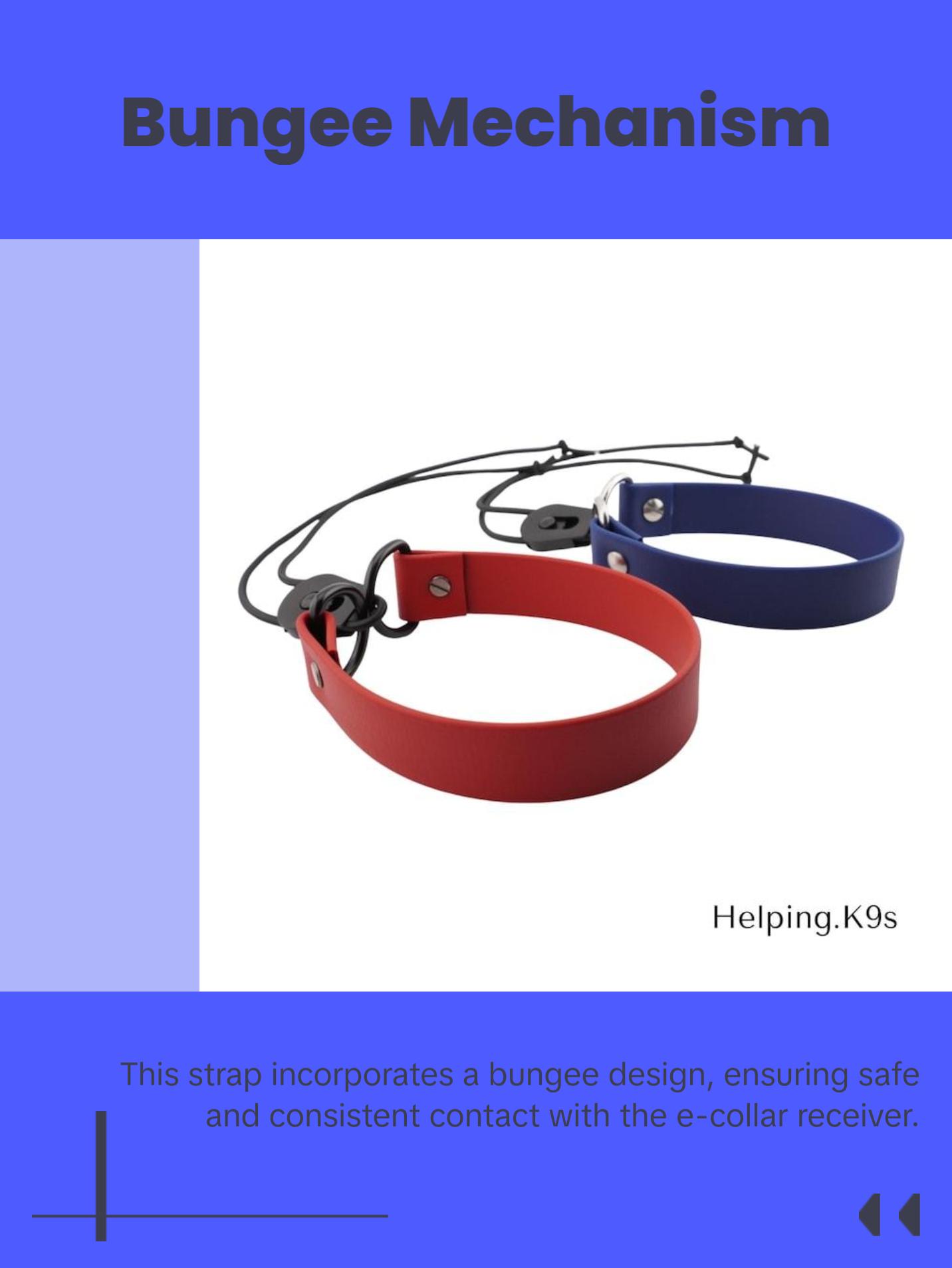 E-Collar Bungee Strap – 1" BioThane® Replacement Collar for Dogtra, Garmin & E-Collar Technologies, Waterproof & Handmade in USA