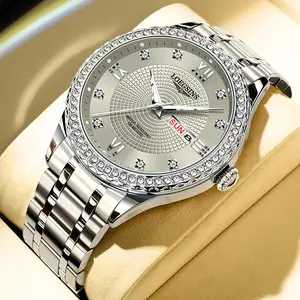 LOEGSINS Swiss Authentic Men’s Mechanical Watch – Imported Automatic Movement, Luminous Dial, Water Resistant; Business-Friendly Versatile Dress Watch