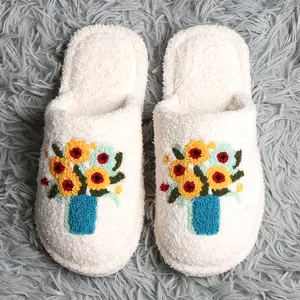 ComfyLuxe Painting-Inspired Pattern Luxury Soft Slippers