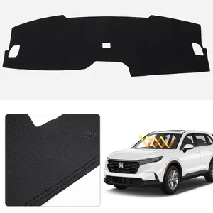 Canvcle Dashboard Cover for CRV CR-V 2023-2025 Suede Material Non-Slip Anti-Glare Mat with Precise Cutouts for Optimal Fit and Sun Protection