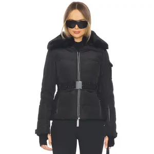 My Sunday Ski Soiree Tweed Ski Jacket in Black
