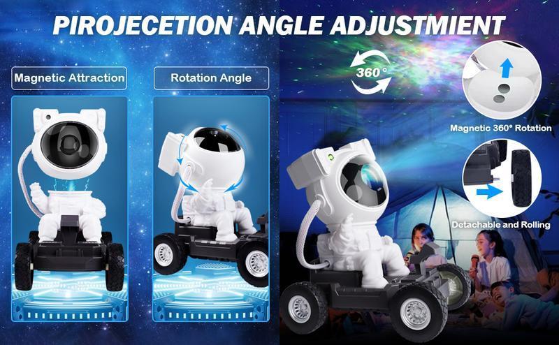 Gen 2 Moon Rover Astronaut Galaxy Projector Night Light, Bluetooth Space Star Projector with Remote & Timer, LED Nebula Ceiling Light for Kids Room, Bedroom Decor, Aesthetic Light, Valentine’s Day & Christmas Gift, Space Lovers, Couples, Romantic Light Ad
