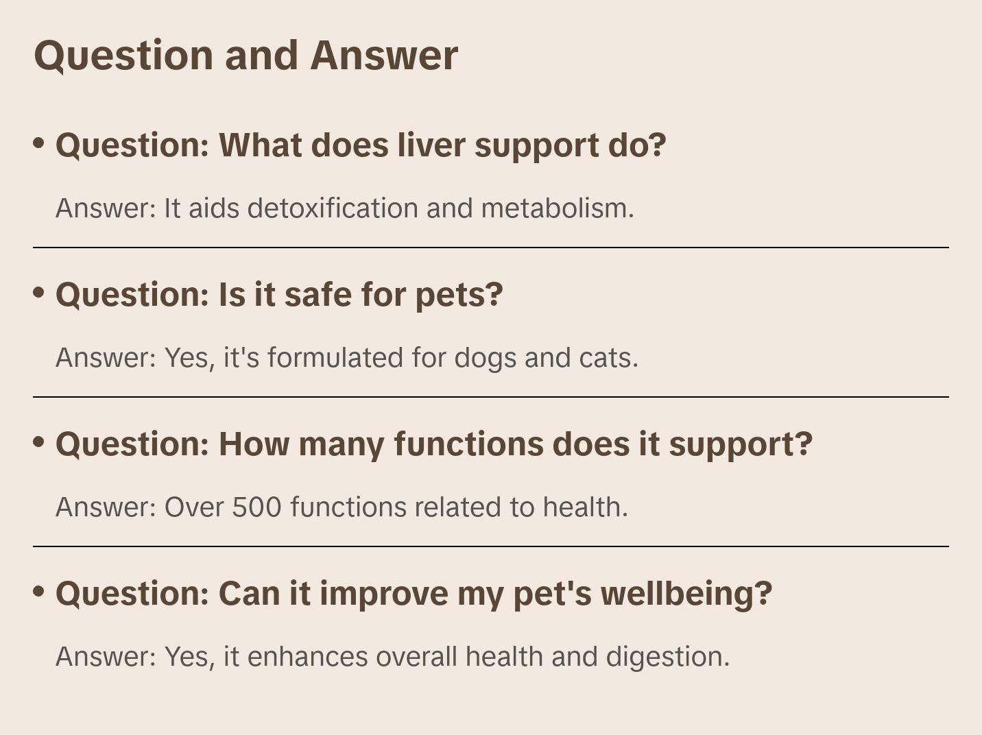 Liver Support for Dogs and Cats