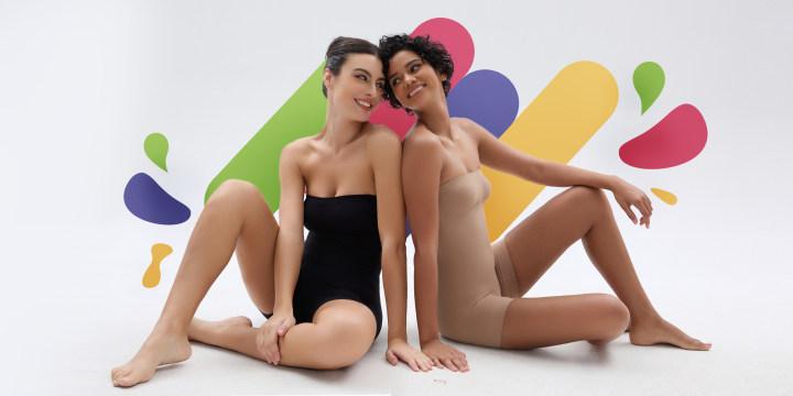 SHAPERX Strapless Shortie Bodysuit Tummy Control Shapewear Ultra Stretch Fabric Comfortable Fit with Moderate Support for Women Black Minimalist Basic Style