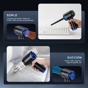 LupuAuto XCQ101 4-in-1 Cordless Handheld Vacuum Cleaner, Portable with LED Light & Type-C Charging, for Car, Home, Office & Pet Hair