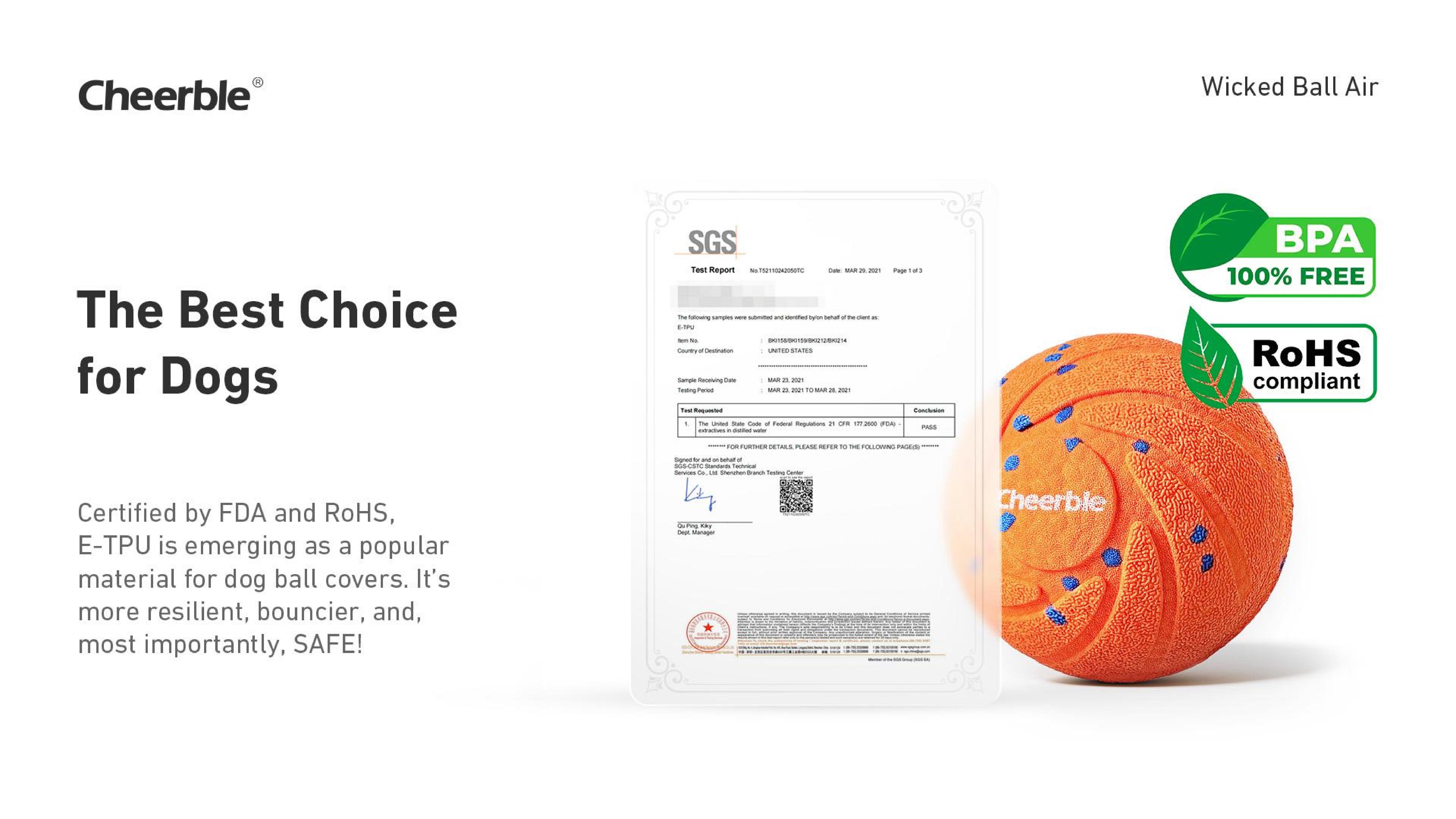 Cheerble Smart Interactive Dog Toy, Automatic Motion for Boredom Relief and Joy, Protects Dogs’ Teeth and Gums – Suitable for Small, Medium, and Large Dogs, Indoor & Outdoor Use