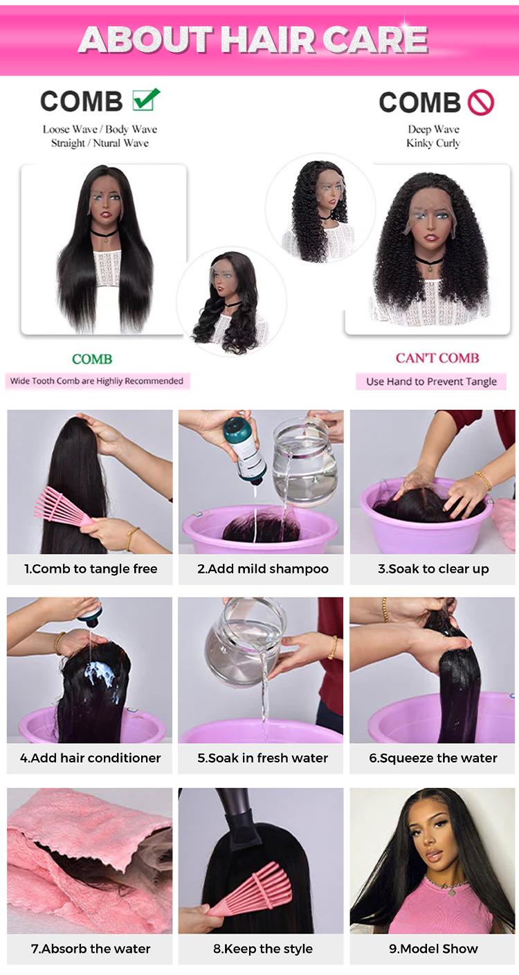 CurlyMe 250% Density Water Wave Wear Go Half Wig Invisible Hairline Seamless Flip Over 3 IN 1 Glueless Human Hair Wigs With Drawstring Pre-plucked Curly Hair Half Wig Ready to Wear