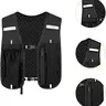 1PC Unisex Breathable Outdoor Running Hydration Vest for Runners - Lightweight 3D Mesh Jogging Equipment, Reflective Strip, Whistle Safety, Stretch 6-in Phone Pocket, Water Bladder Storage, Adjustable Accessories for Trail Running & Hiking/Cycling