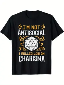 Quirky Black T - Shirt with 'PLZ USE IT' Brain & Stick Figure Graphic - Humorous Casual Wear