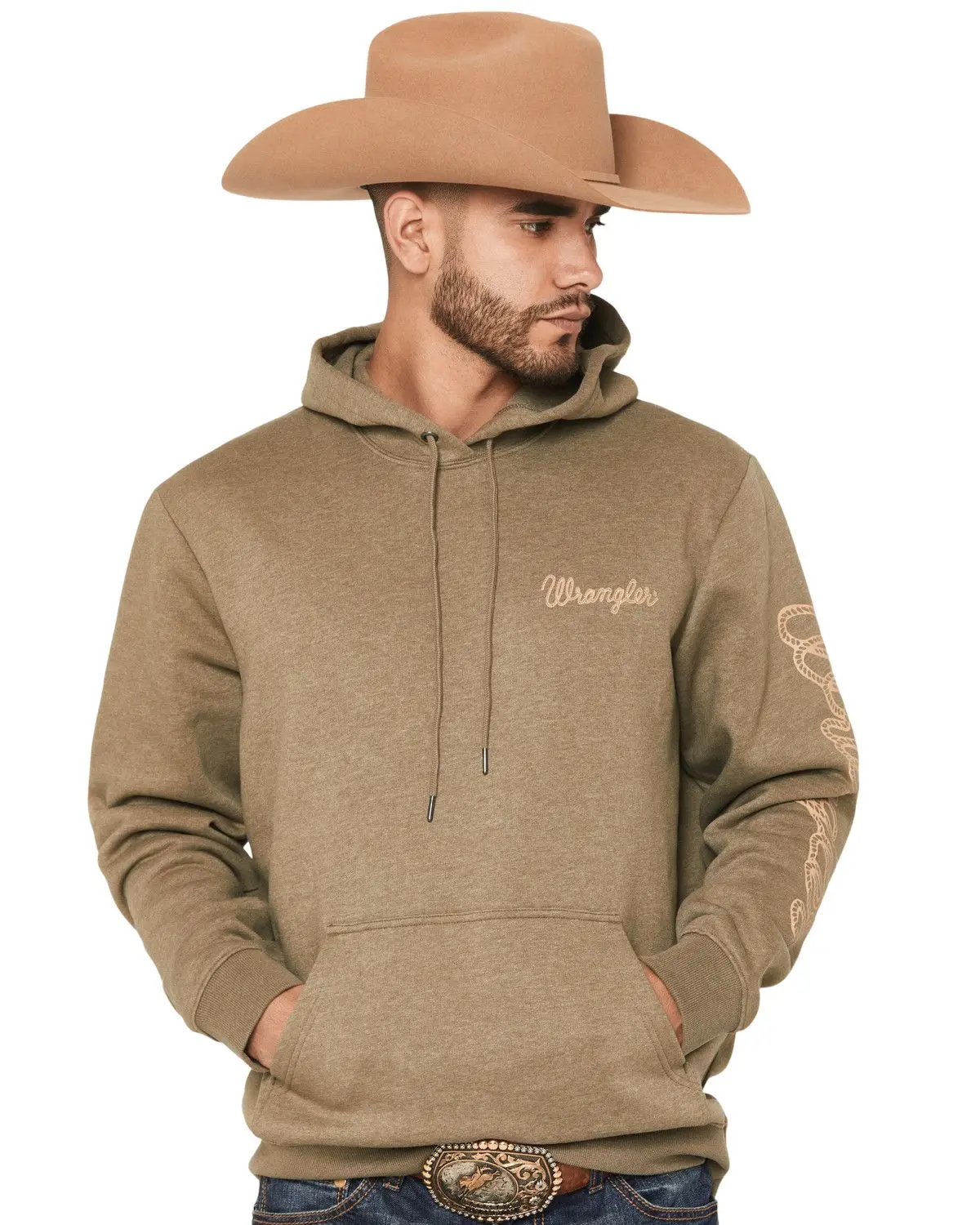Wrangler Men's Men'S Logo Graphic Hooded Sweatshirt - 112365694