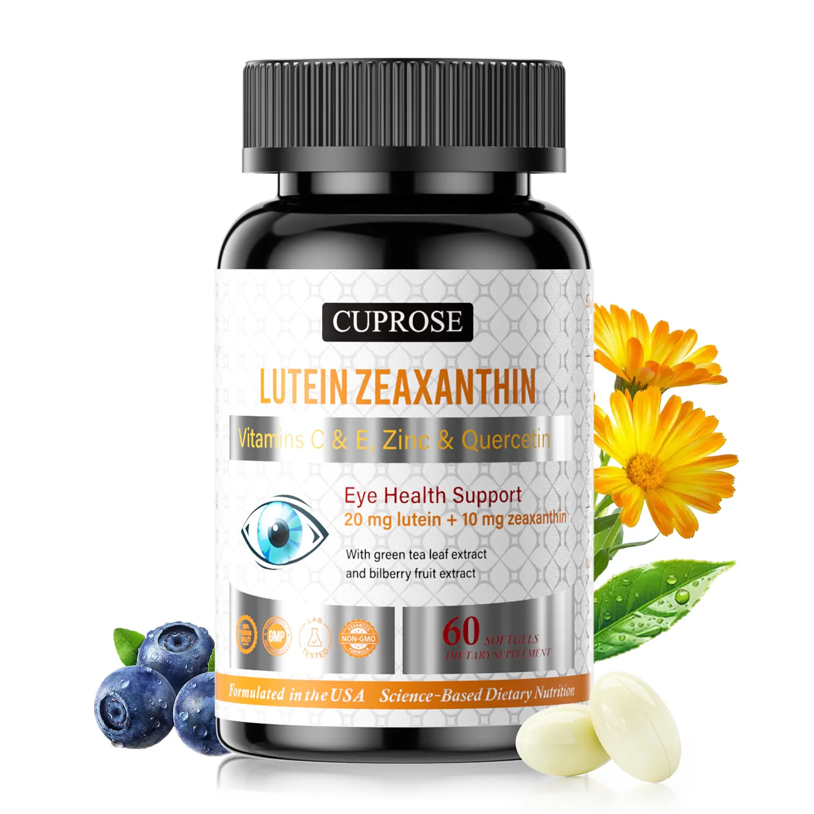 CUPROSE Lutein Zeaxanthin | 20mg Lutein + 10mg Zeaxanthin Eye Health Support