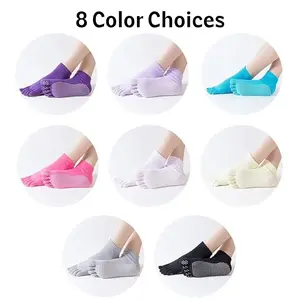 Solid Color Toe Socks (Adult Medium - Women's Shoe Sizes 5-10)