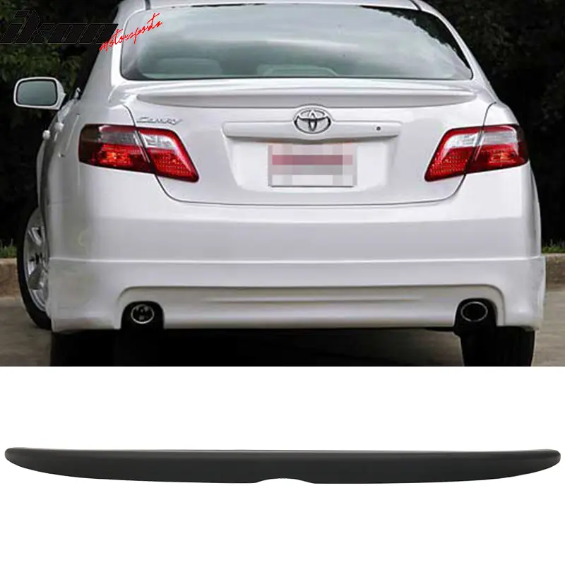 Trunk Spoiler for Toyota Camry Sedan 2007-2011 OE Flush Matte Black ABS