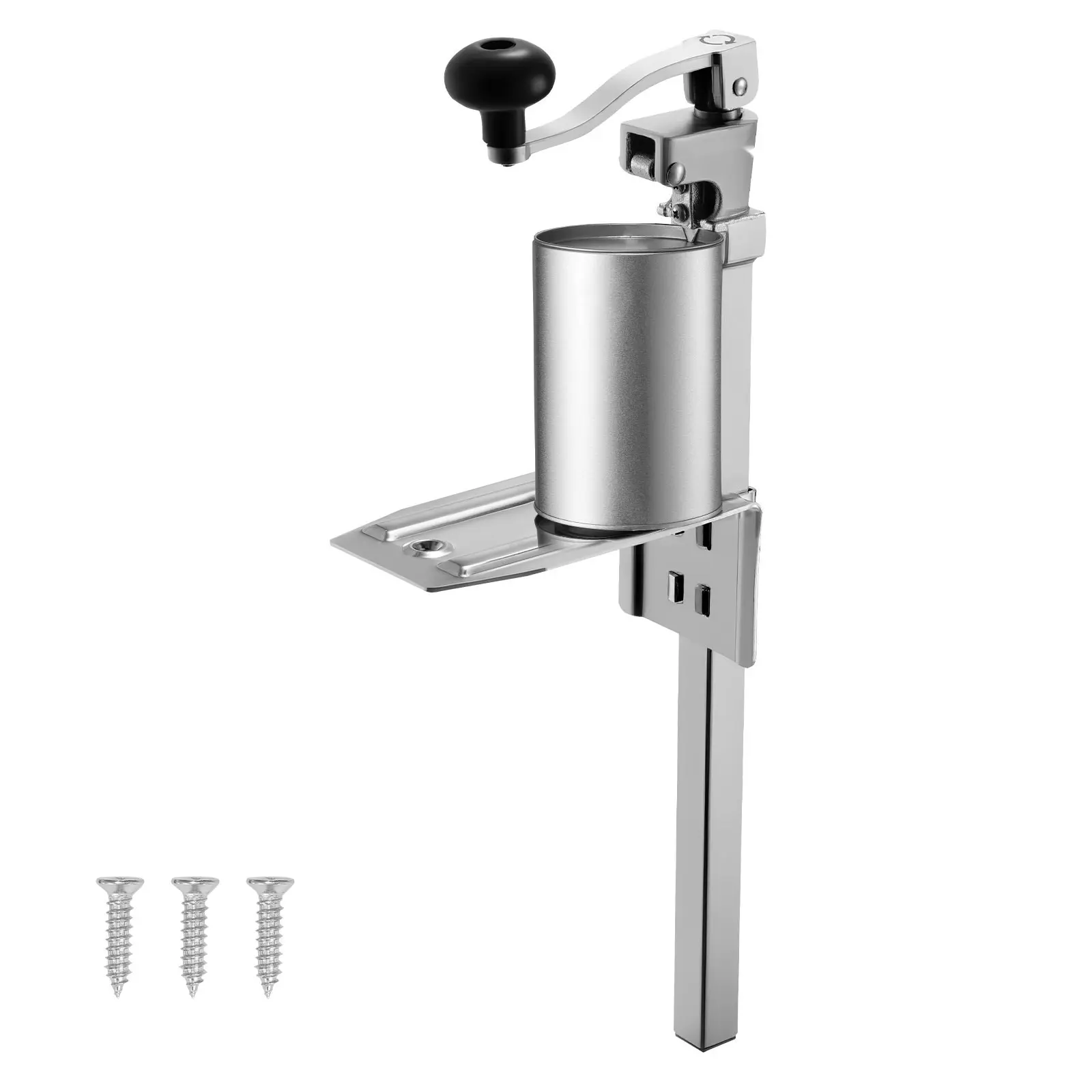 Commercial Heavy-Duty Manual Can Opener For Restaurant And Food Service, Tabletop Height-Adjustable Can Cutter For Cans Up To 11.8 Inches, Stainless Steel Blade, Durable Professional Kitchen Tool For Cafes And Stores