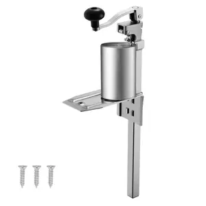 Commercial Heavy-Duty Manual Can Opener For Restaurant And Food Service, Tabletop Height-Adjustable Can Cutter For Cans Up To 11.8 Inches, Stainless Steel Blade, Durable Professional Kitchen Tool For Cafes And Stores