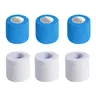 Unisex 6pcs Self-Adhesive Breathable Elastic Non-Woven Sports Bandages - Padded, Pressurized, Stretchy Adults' Athletic Support Ankle Wrap Workout Band Protective Gear