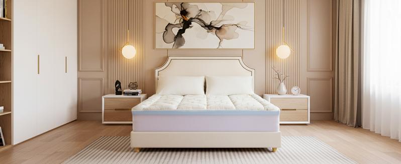 Mattress Topper,Dual Layer 4 Inch Memory Foam Mattress Topper - 2 Inch Gel Memory Foam and 2 Inch Down Alternative Pillow Top Mattress Pad Cover with 8-21 Inch Deep Pocket for Sleeping Mattress Topper,Dual Layer 4 Inch Memory Foam Mattress Topper - 2 Inch Gel Memory Foam and 2 Inch Down Alternative Pillow Top Mattress Pad Cover with 8-21 Inch Deep Pocket for Sleeping