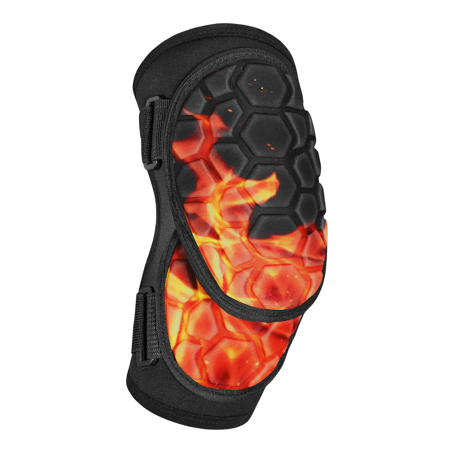 Penveer Baseball Elbow Guard for Youth & Adults, Flame Pattern with Breathable EVA Foam, Secure & Customizable Fit for Softball & Batting