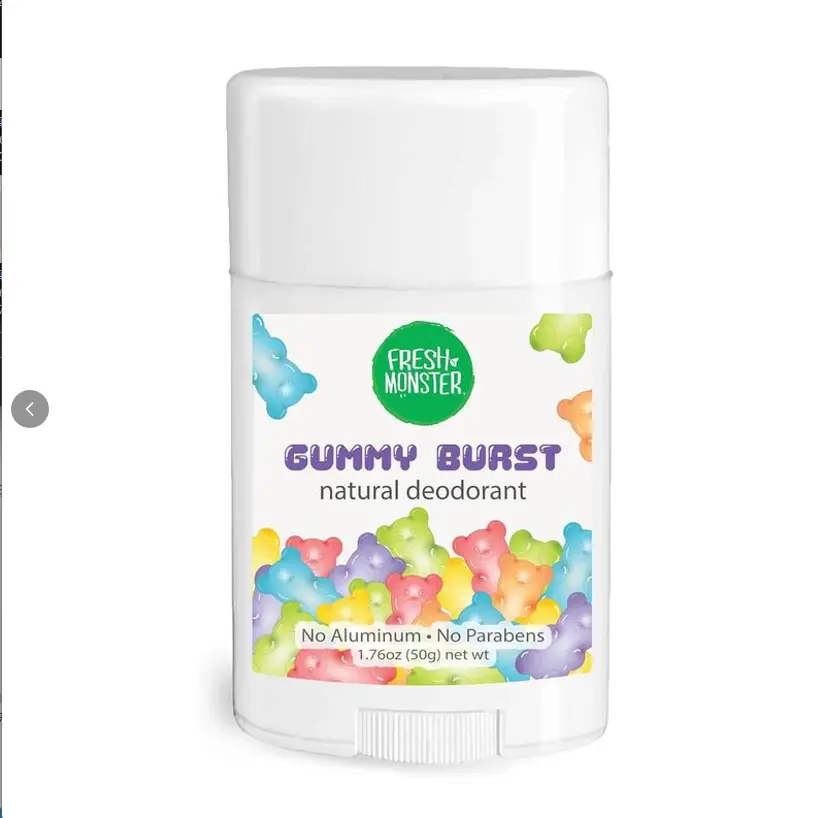 Beach Breeze Natural Non-Toxic Youth Deodorant for Kids - Aluminum-Free, Paraben-Free, Hypoallergenic, 24-Hour Protection, 1.76 oz (50g), Underarm Body Care for Daily Outdoor Activities, Underarm Care, Butyrospermum Parkii (Shea) Oil., Body Odor Control,,