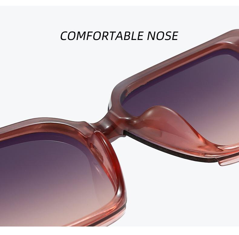 [WishOpen]2026 New Fashion Box Sunglasses Women's Small Fragrant Style Light Luxury Sunglasses UV resistant Large Frame Versatile Glasses