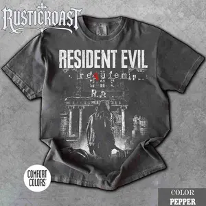 Limited Resident Evil Requiem Distressed Leon Kennedy Fan T-Shirt, Gift For Women and Man Unisex T-Shirt