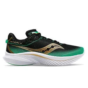 Saucony Mens Kinvara 14 Running Sneakers Shoes - Black, Green