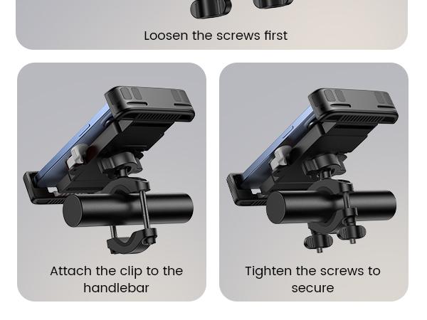 Lamicall Bike Phone Holder, Motorcycle Phone Mount - Motorcycle Handlebar Cell Phone Clamp, Scooter Phone Clip for 6" to 7" Smartphones