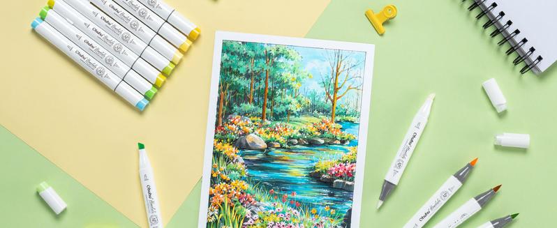 Ohuhu Alcohol Markers: Brush&Fine Dual Tips - 104 Colors & 216 Colors - Double Tipped Art Marker Set for Artists Adults Coloring Sketch Illustration - 104+216=320 - Refillable Ink - Honolulu B Series of Ohuhuart - Valentine's Day Gift Ohuhu Alcohol Markers: Brush&Fine Dual Tips - 104 Colors & 216 Colors - Double Tipped Art Marker Set for Artists Adults Coloring Sketch Illustration - 104+216=320 - Refillable Ink - Honolulu B Series of Ohuhuart - Valentine's Day Gift