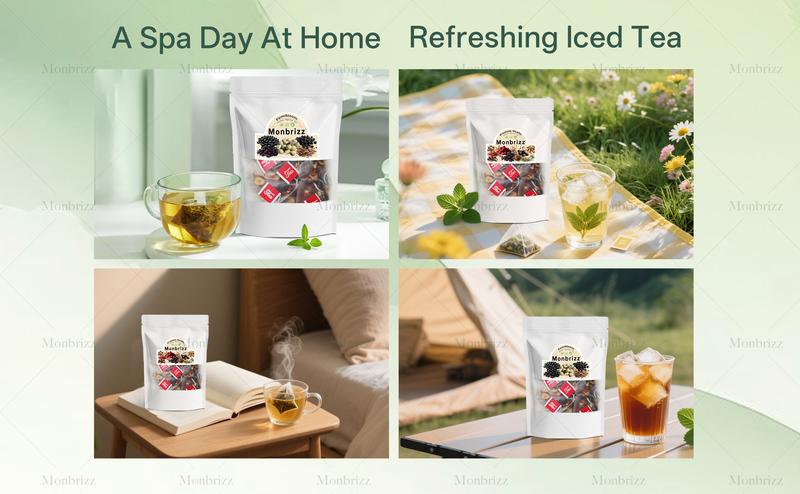 [Upgraded Formula]MONBRIZZ Five Treasure Ginseng Kidney Tea Organic Gift for Mom & Men 7 Precious Ingredients Formula Natural Herbal Beverage Good for Kidney