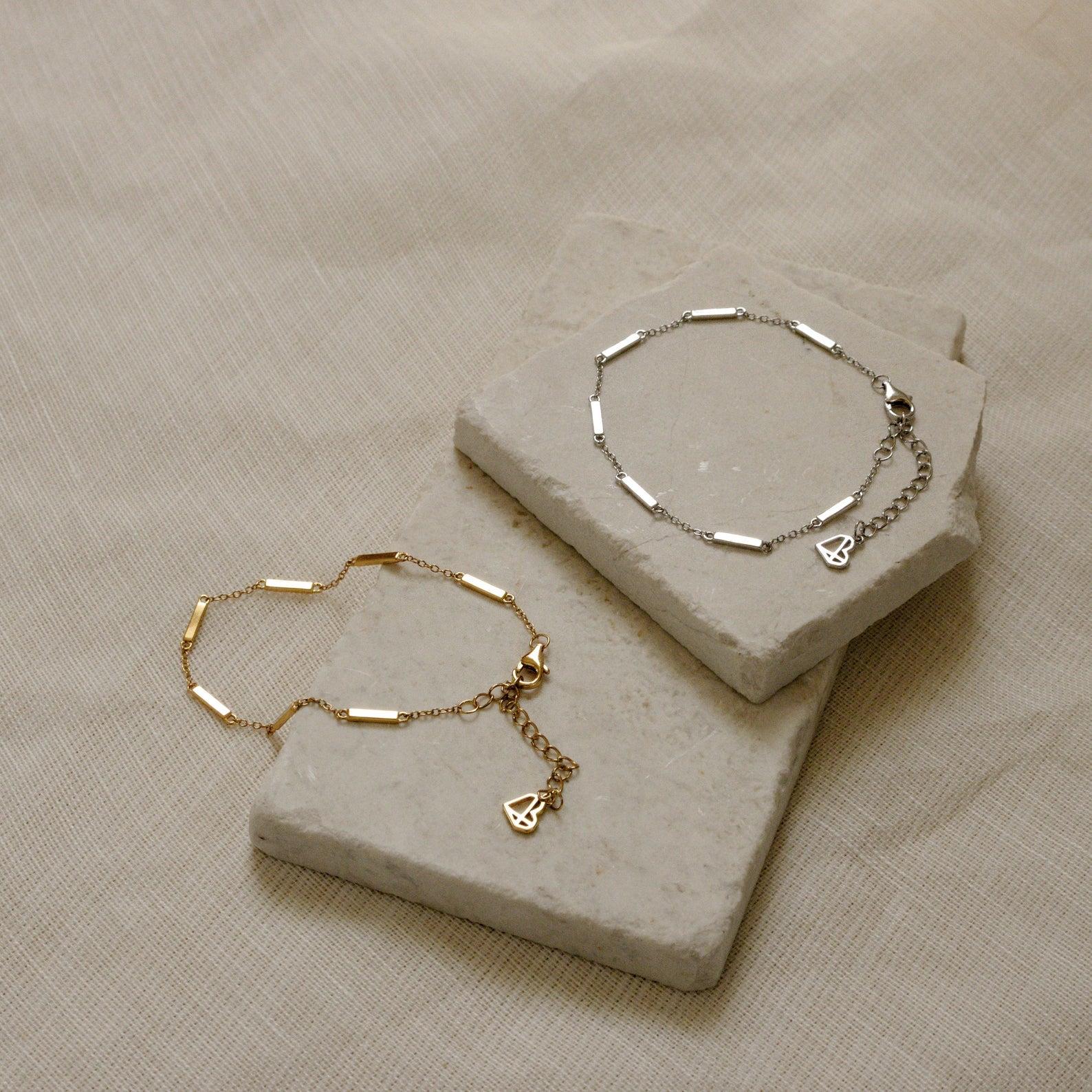 Abby Bar Link Bracelet by Caitlyn Minimalist