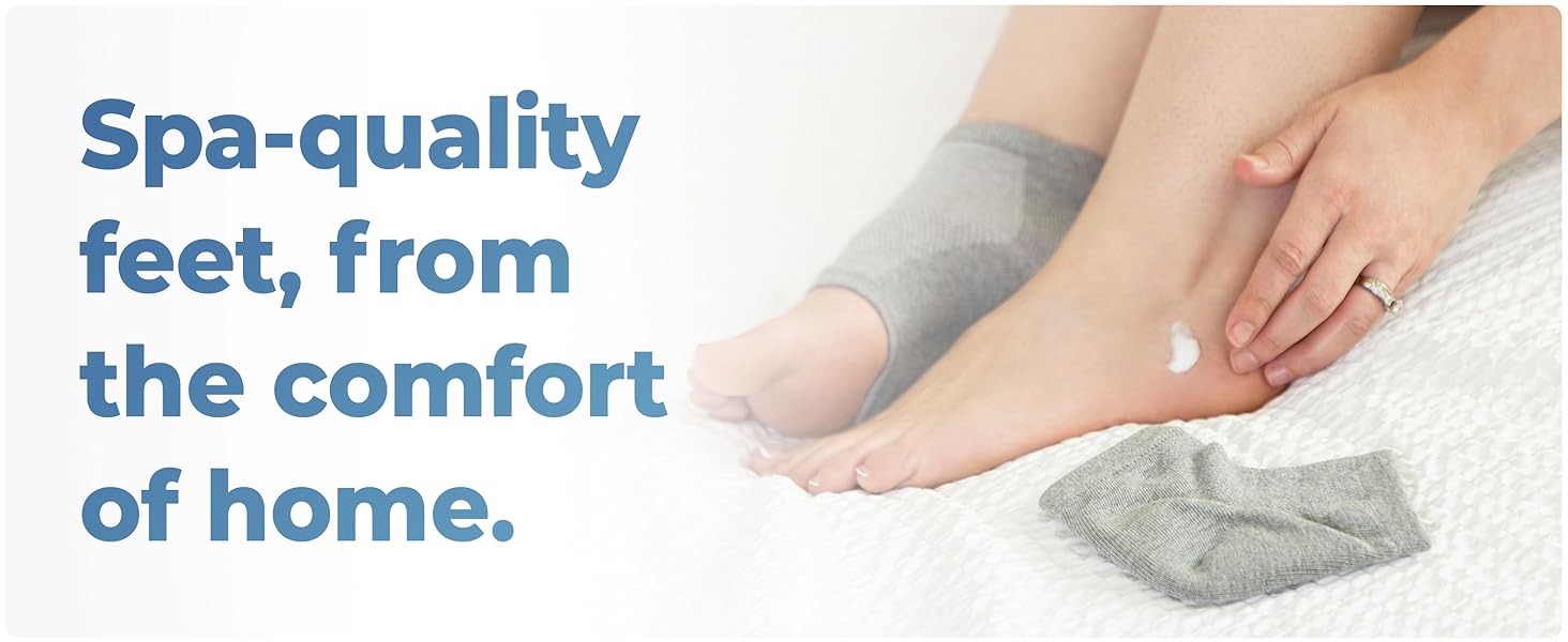 Dr. Frederick's Moisturizing Heel Socks - Cracked Heel Relief - 2 Pairs