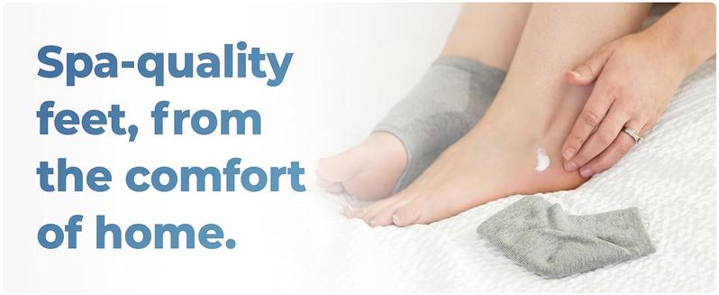 Dr. Frederick's Moisturizing Heel Socks - Cracked Heel Relief - 2 Pairs