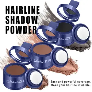 Zaidoc Soft Hairline Powder - Highlight Brown & Honey Blonde for Thinning Hair & Gray Coverage - Lightweight Natural Look - Buy 1 Get 1 Free Scrub Bar - Daily Use