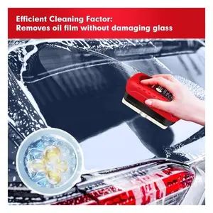 Oil Film Cleaning Brush for Car Windows Glass Cleaner with Anti-Fog Feature Effective Oil Film Remover for Windshield & Window Cleaning Tool