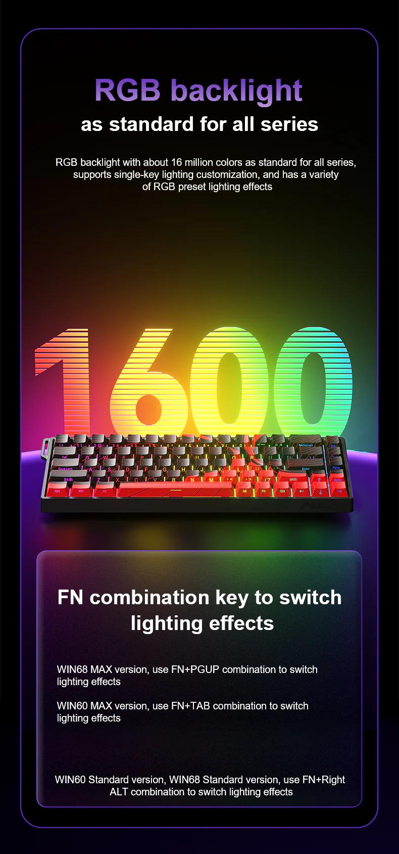 [New]Aula WIN68/WIN60 HE MAX Magnetic Switch Keyboard, RT, Extreme Response, Gaming Keyboard 65% Wired Compact Keyboard, 8000 Hz Polling Rate, Hot-Swap fathersdaygift