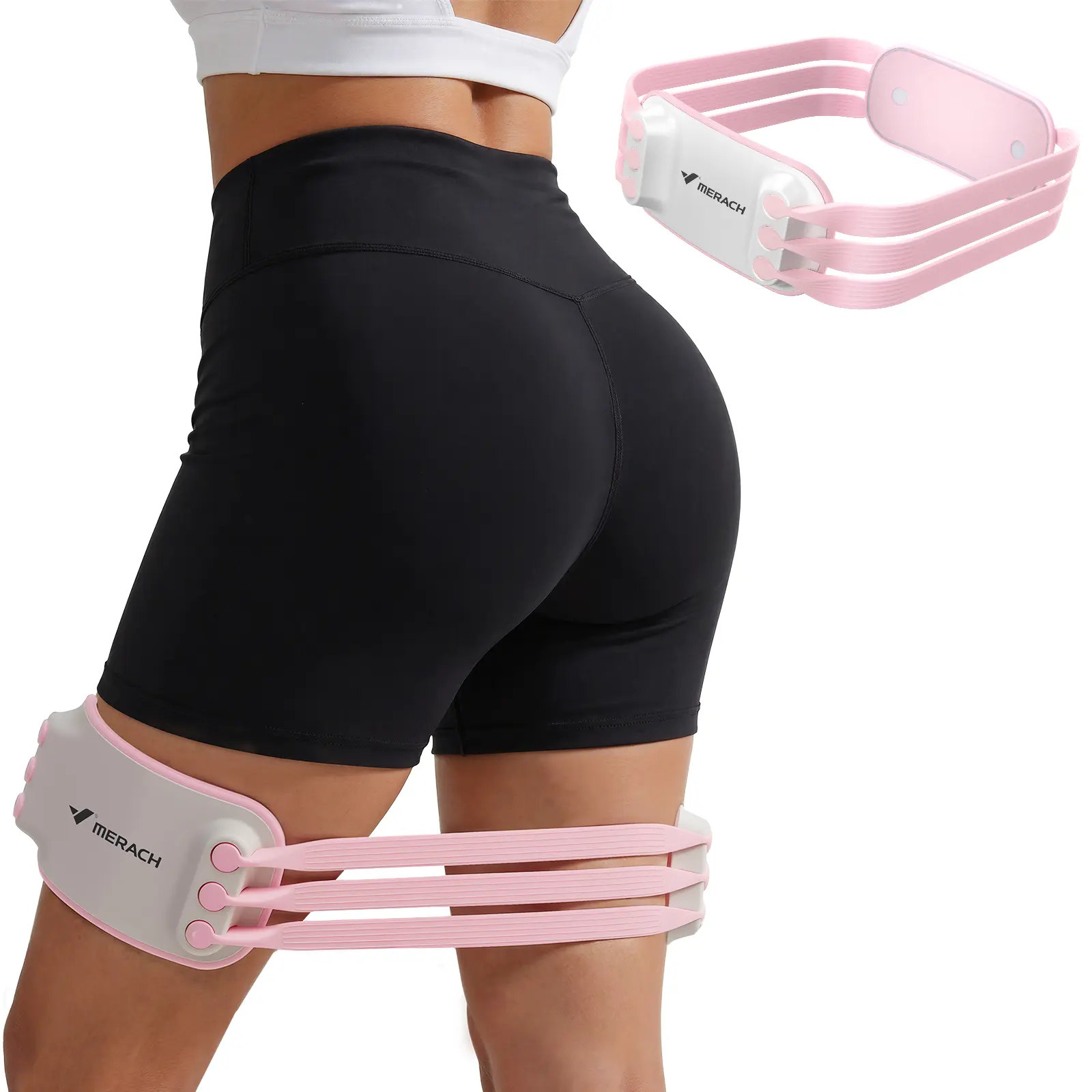 Merach Resistance Bands for Legs and Butt Exercise Loop Bands Yoga, Pilates, Rehab, Fitness and Home Workout, Strength Bands for Booty Resistance Loop Exercise Bands Hiplifter BackToSchool
