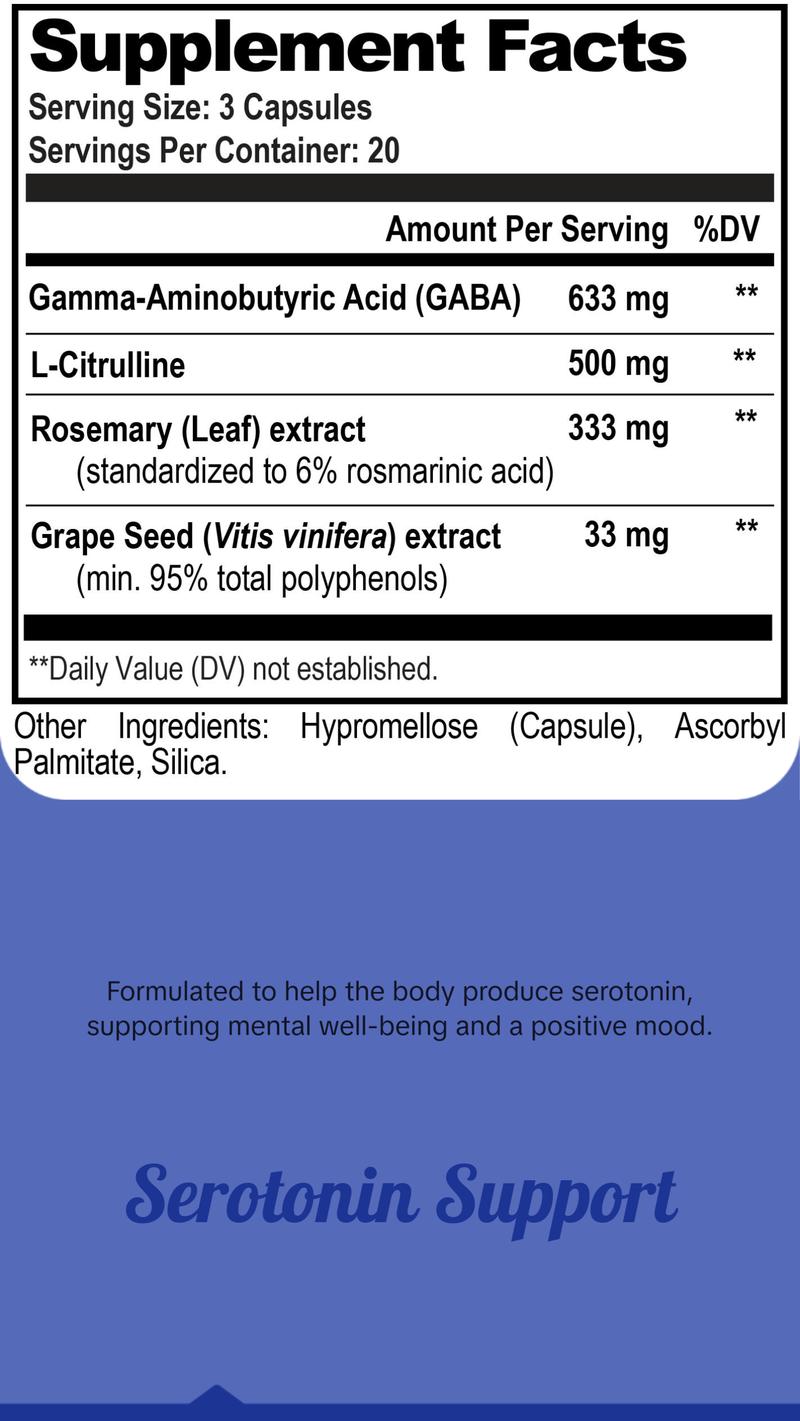 Mood & Stress-Relief Supplement - The ultimate stack designed to support a calm mind