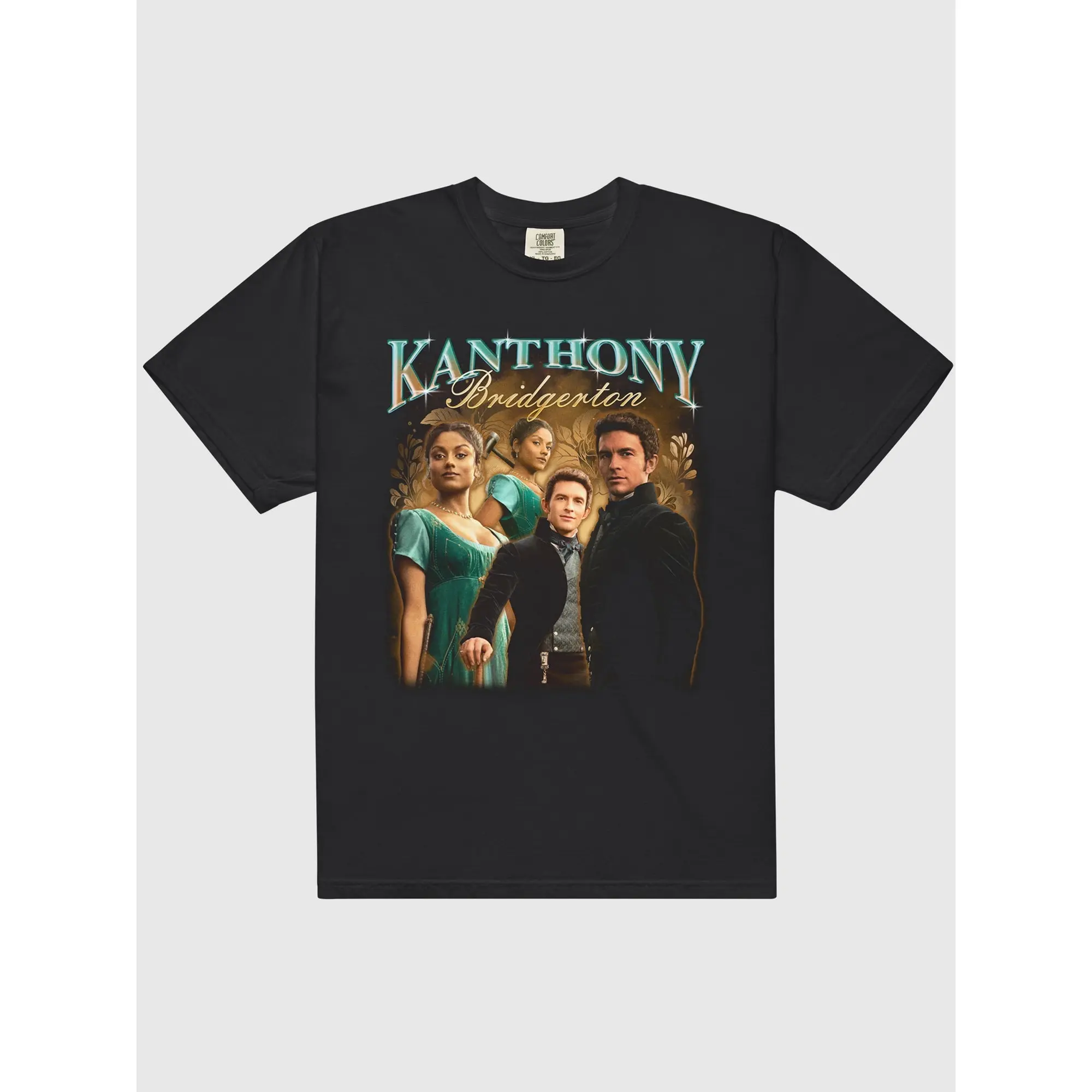 Netflix Bridgerton Unisex Graphic T-Shirt – Kanthony, Lady Whistledown Social Club & Benophie Designs, Soft Cotton Fan Apparel
