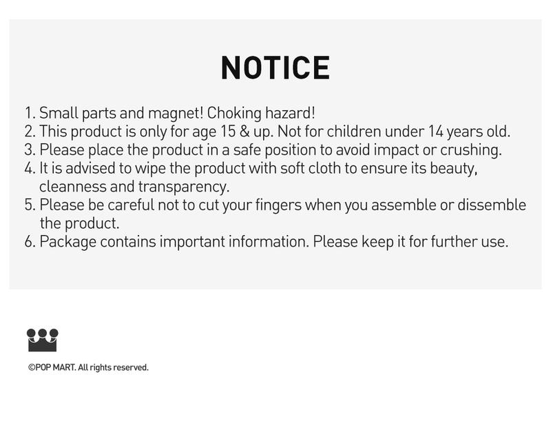 POP MART 100% Assemblable Lighted Display Container