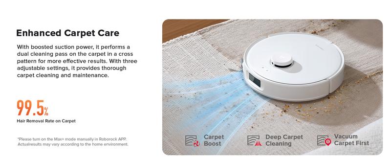 Roborock Qrevo Curv S5X Robot Vacuum and Mop, 17000Pa Suction, Zero-Tangling Design, FlexiArm Side Brush, Smart Obstacle Avoidance, Self-Washing & Drying & Emptying for Carpet, Pet Hair, Hard Floor #TikTokShopBlackFriday #TikTokShopCyberMonday